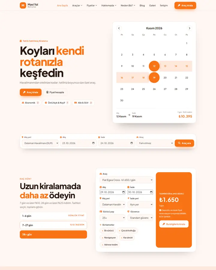 Tema 05 – Tarih Seçici tasarım önizlemesi