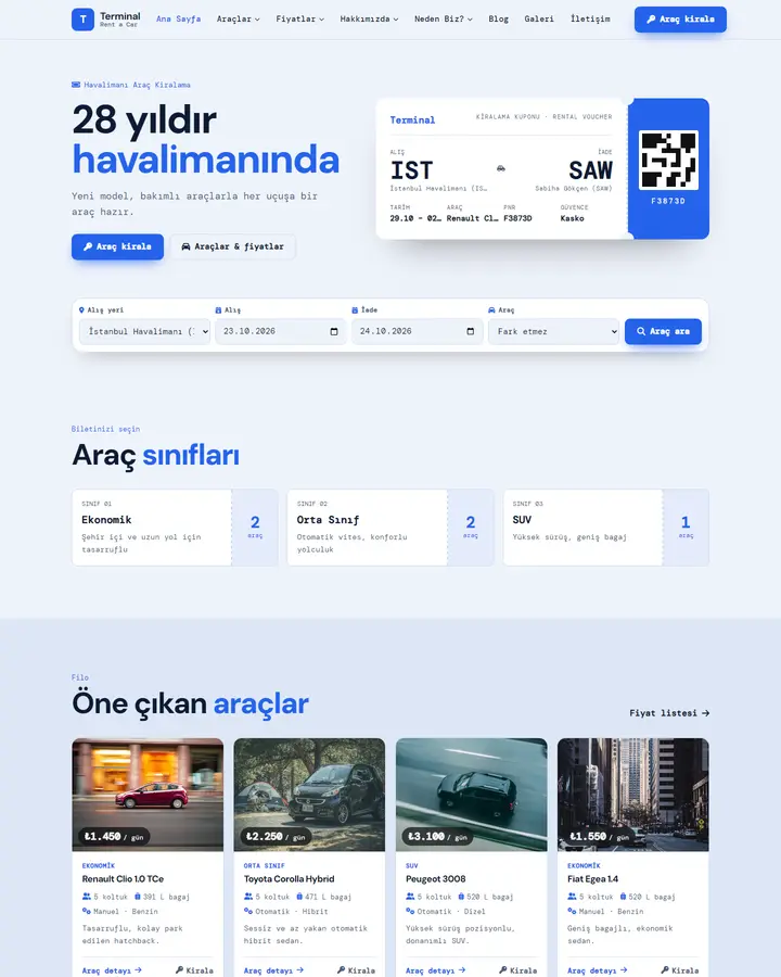 Tema 08 – Kiralama Kuponu tasarım önizlemesi