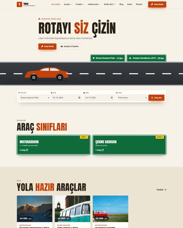 Tema 16 – Otoyol tasarım önizlemesi