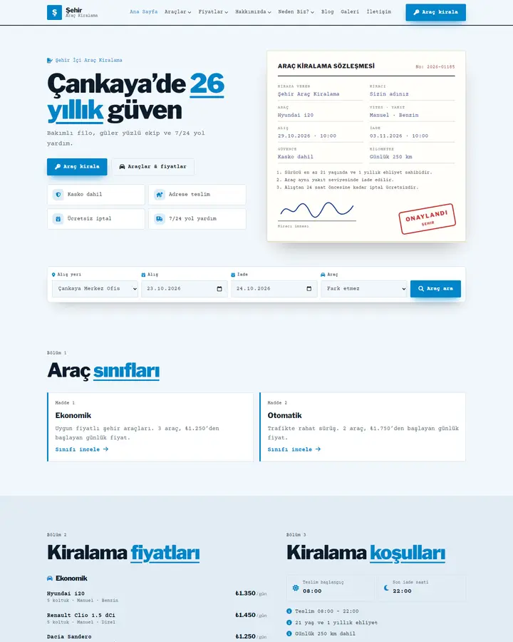 Tema 22 – Kira Sözleşmesi tasarım önizlemesi