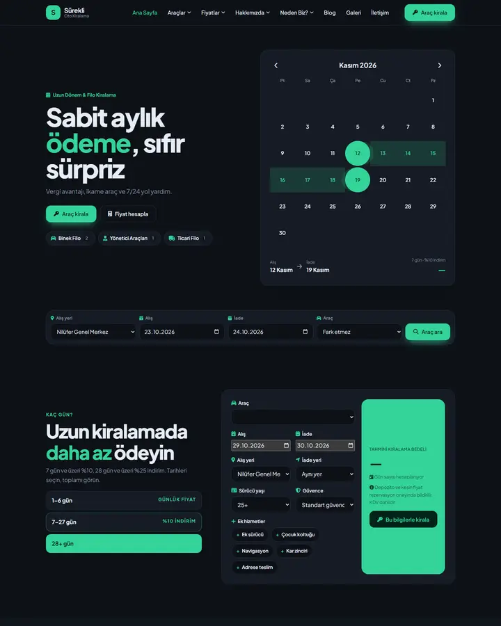 Tema 25 – Tarih Seçici tasarım önizlemesi