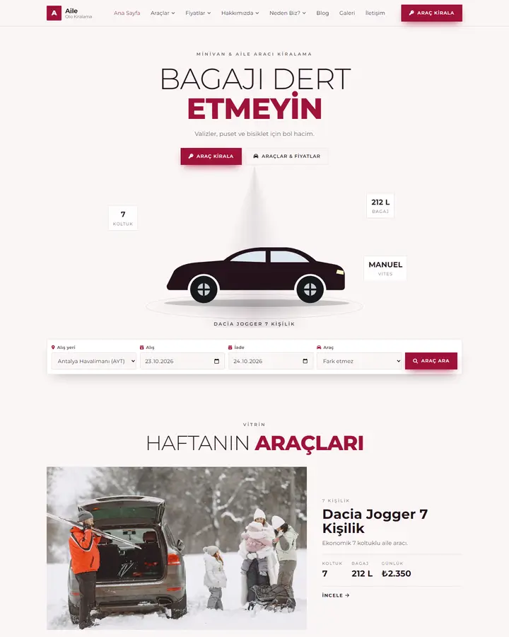 Tema 27 – Showroom tasarım önizlemesi